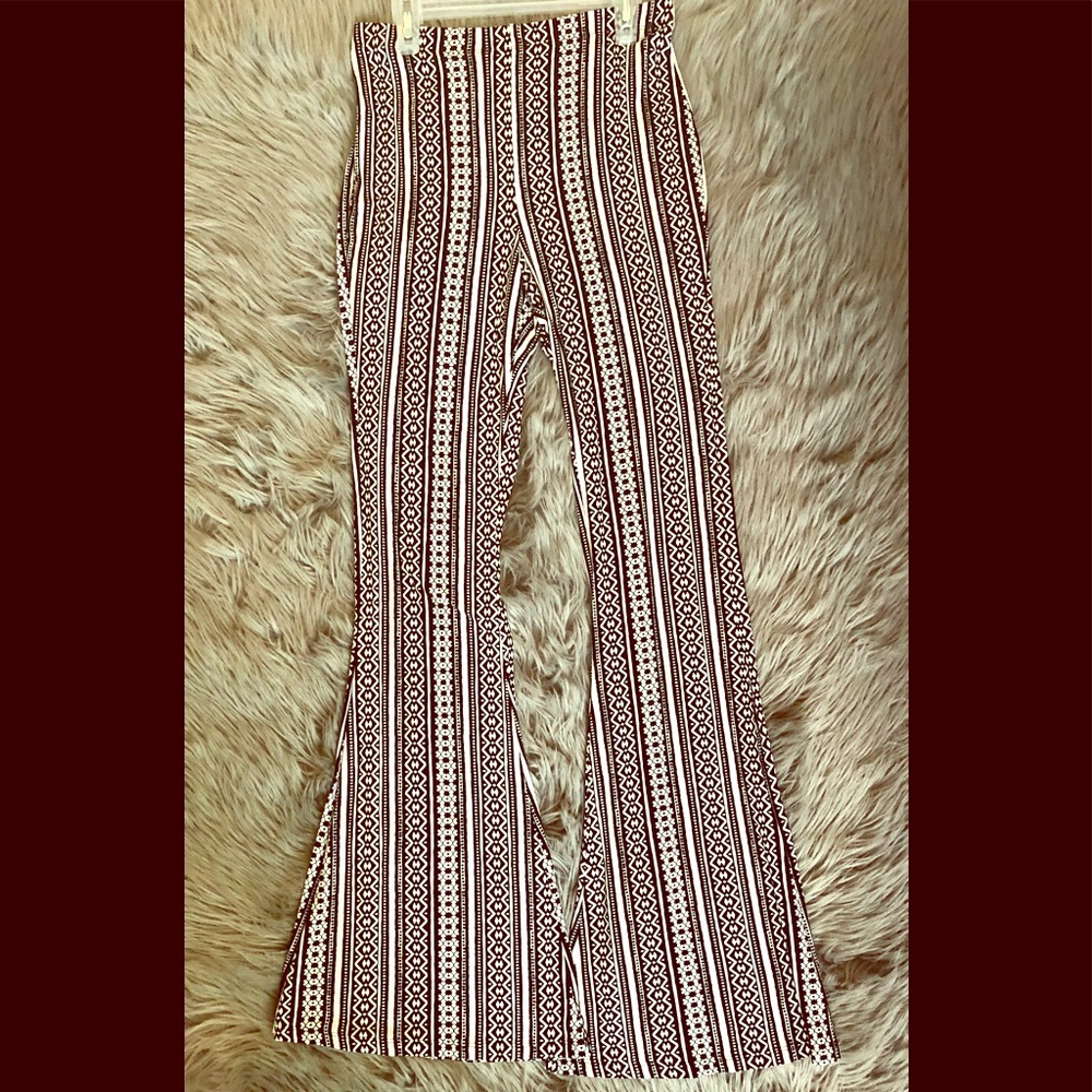EXPRESS XS flare bottom tribal print pants
